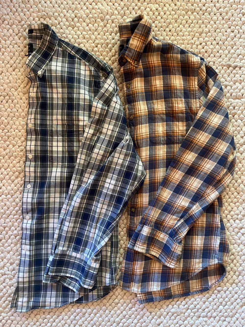 J Crew Men's Plaid Button-Up Shirt bundle